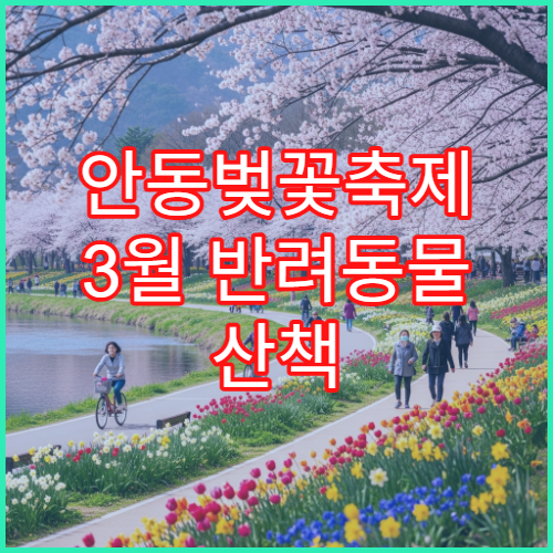 안동벚꽃축제 3월 반려동물 산책 허용 구역 주의사항