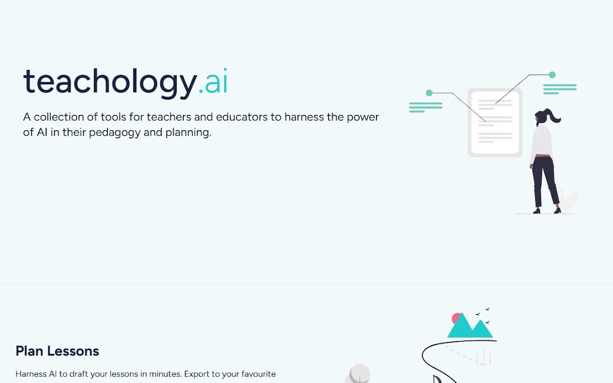 Captura de Teachology.ai