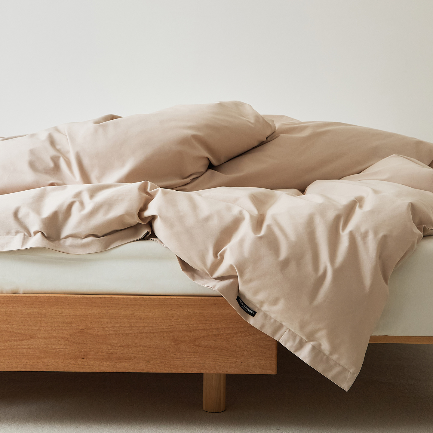 Cotton duvet cover, 100s yarn, brushed