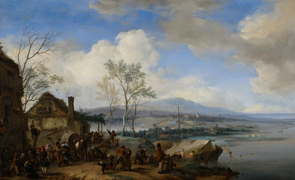 Merry and Rowdy Peasants at an Inn 1653
