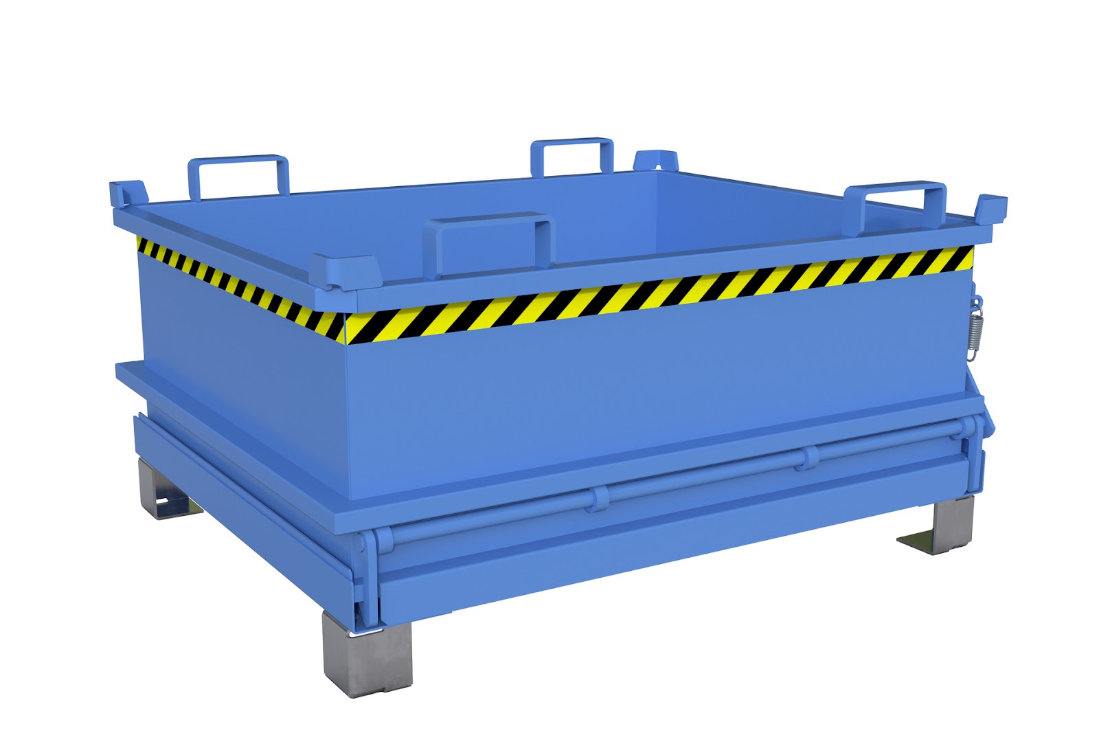 Mini-Bodemklepcontainer MSB 400, gelakt, Lichtblauw