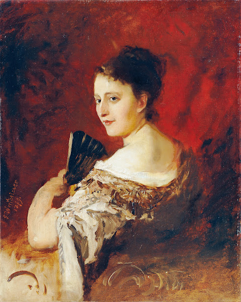 Theresia Fritz at the age of about 18 1879