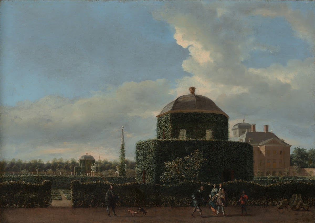 The Huis ten Bosch at The Hague and Its Formal Garden View from the East ca 1668