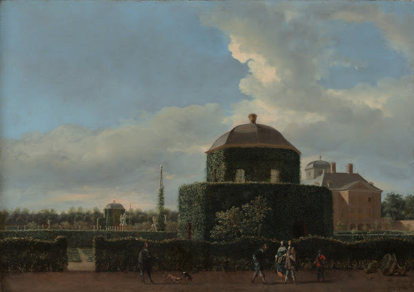 The Huis ten Bosch at The Hague and Its Formal Garden View from the East ca 1668