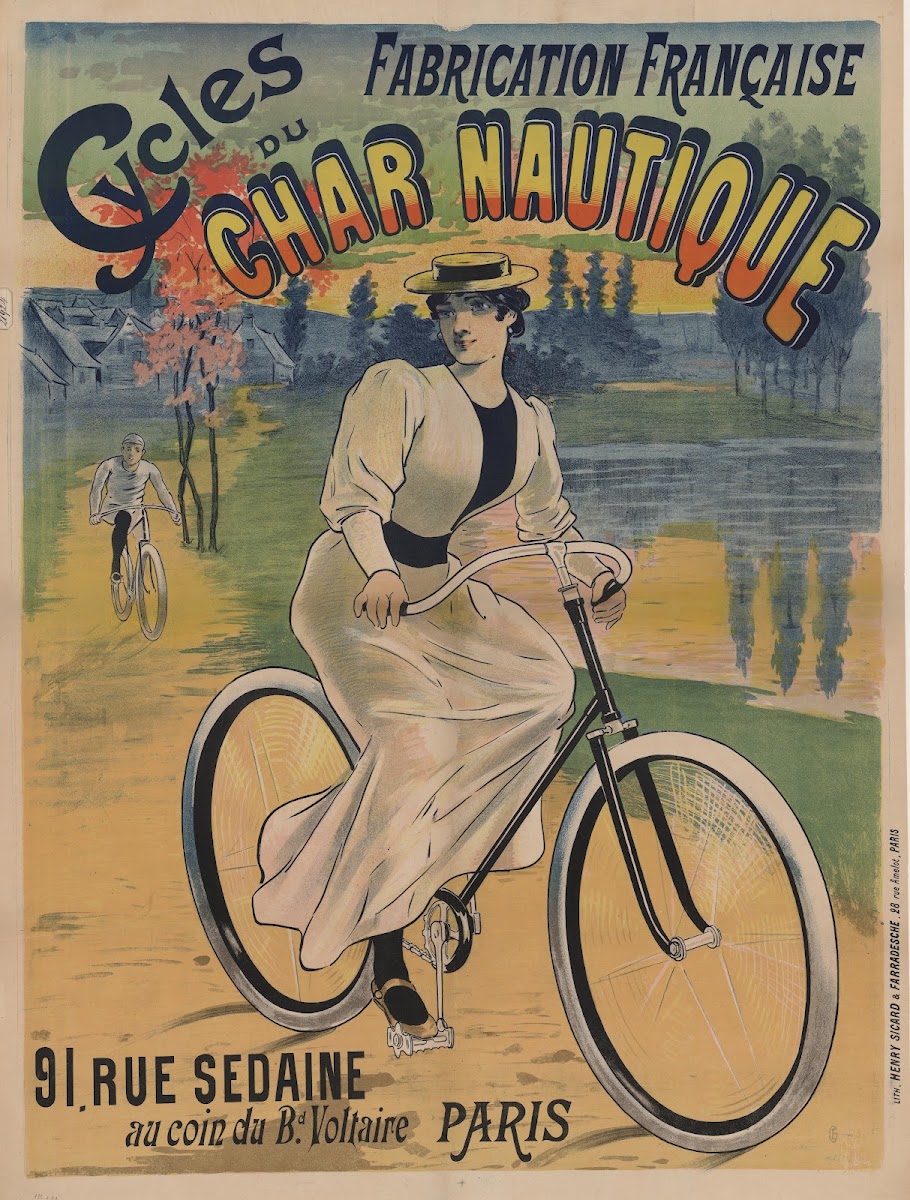 Cycles du Char nautique fabrication française 91 rue sedaine au coin du Bd Volta