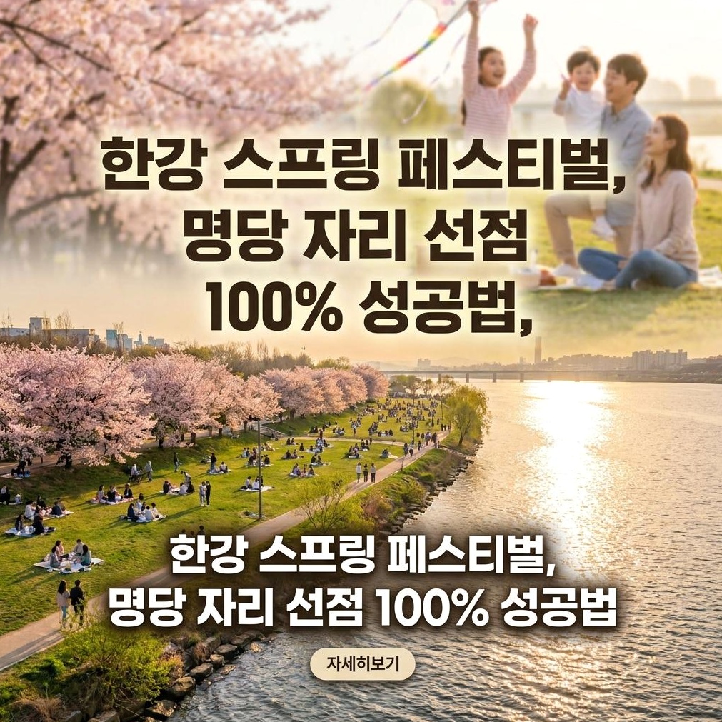 2026 한강 스프링 페스티벌 명당 및 이크루즈 분석