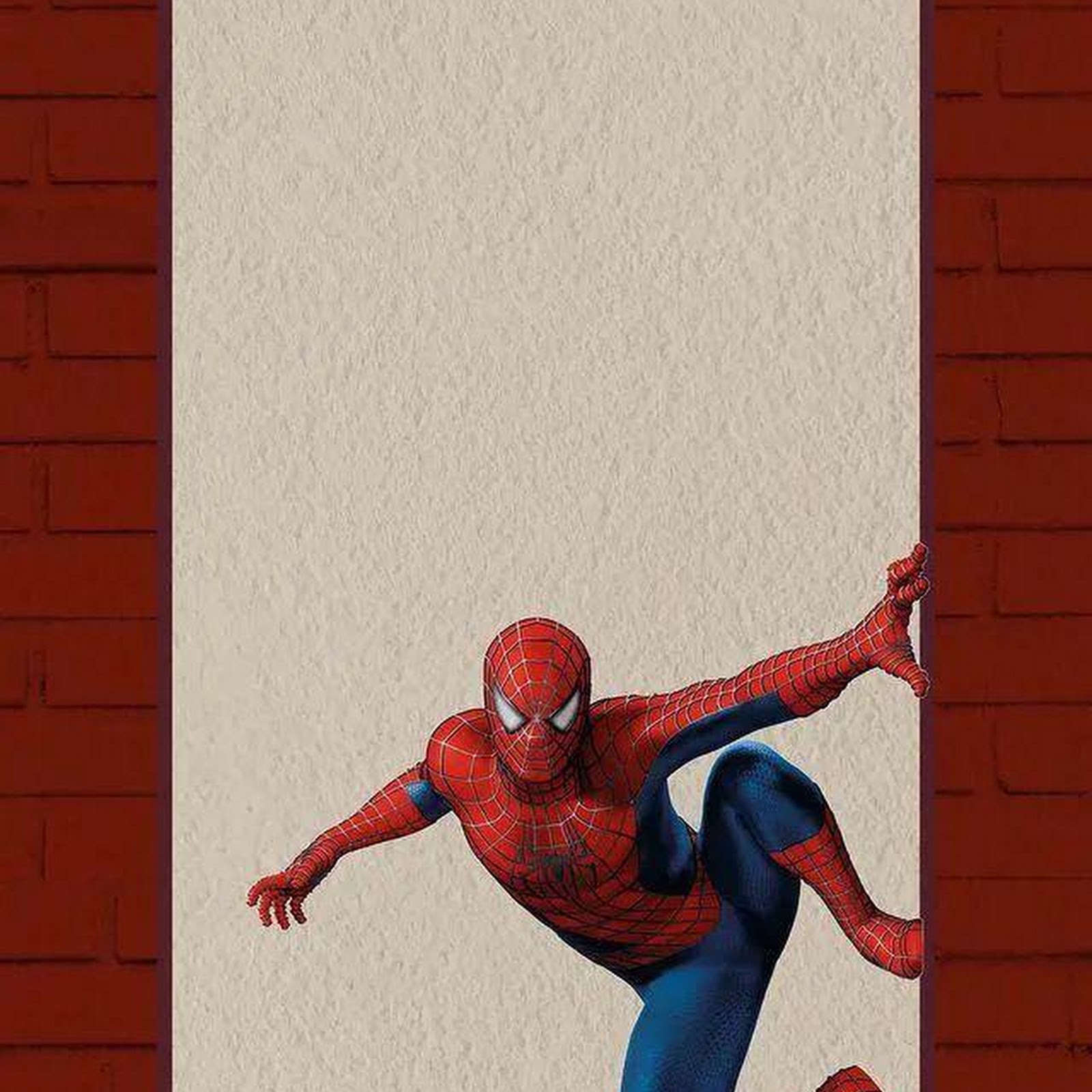 Download Spider-Man on Brick Wall iPhone