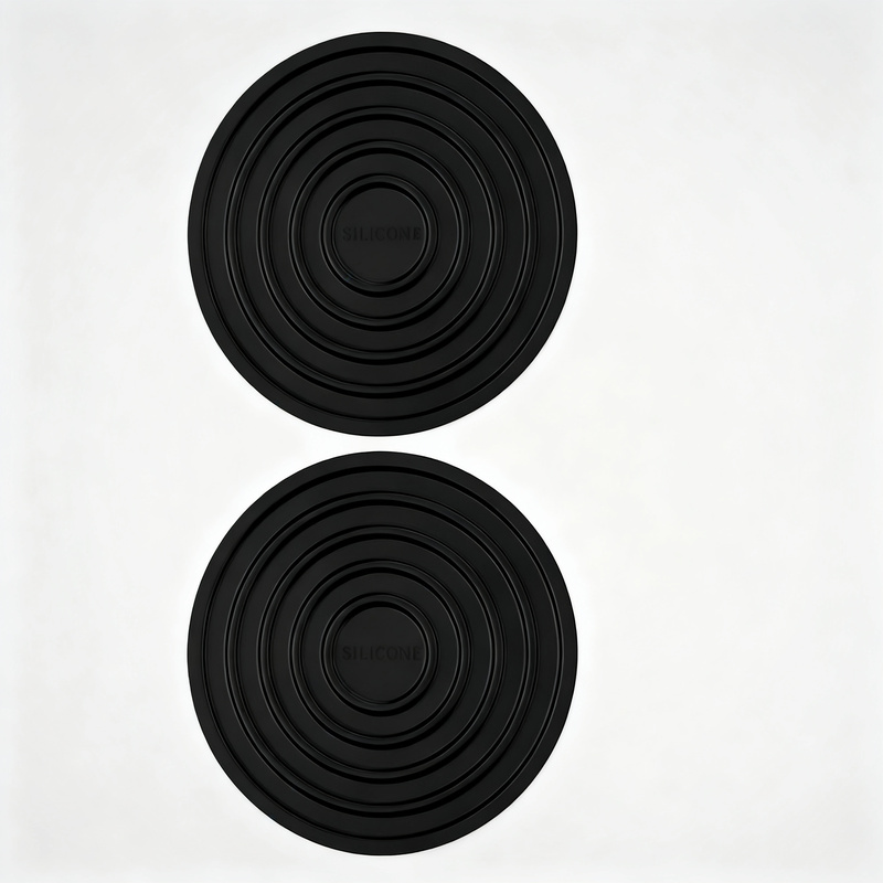 Silicone Coasters, Heat Resistant, Round