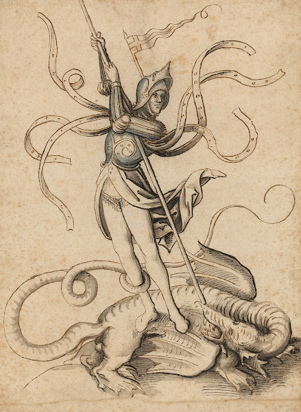St George fighting the dragon 1500