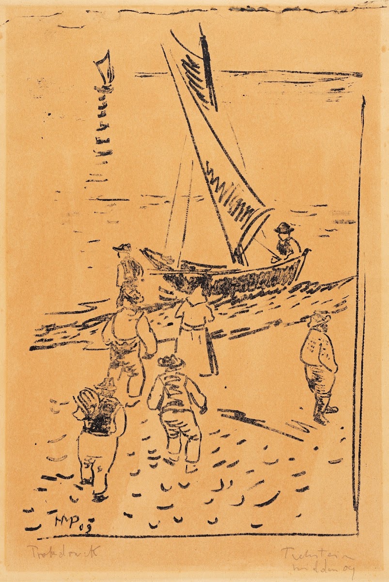 Fishermen on the Beach 1909