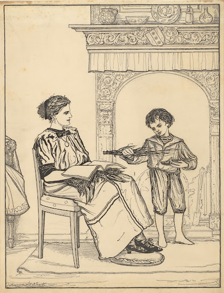 Jongen met schoen en roede 1887   1916