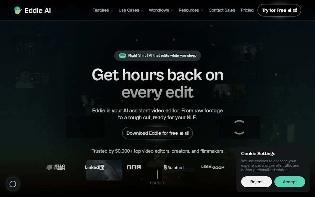 Captura de Eddie, your AI video editor