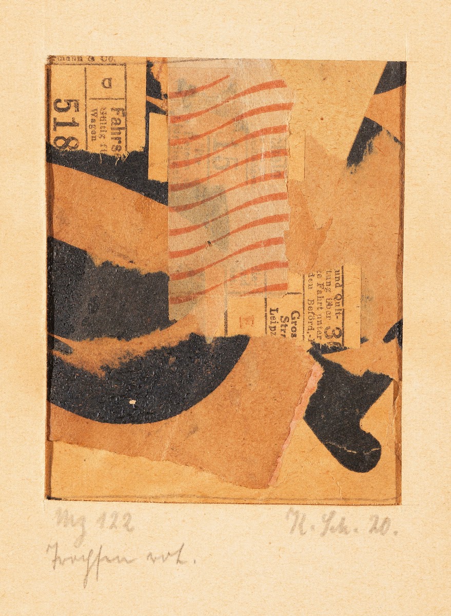 Mz 122 Tropfen rot Merzzeichnung 1920