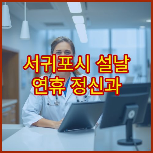 서귀포시 설날 연휴 정신과 진료 병원 상담 가능 여부