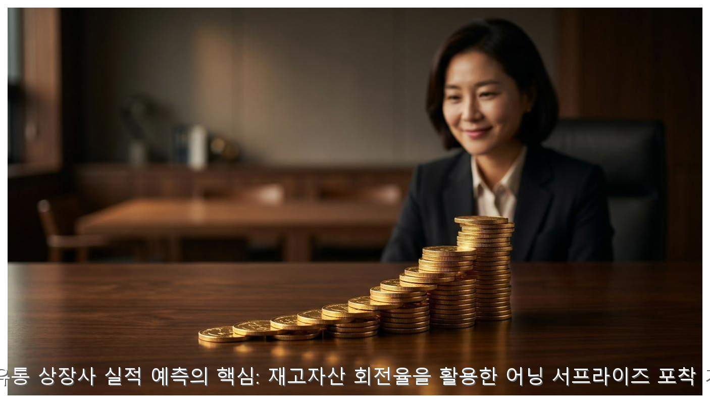 의류·유통 상장사 실적 예측의 핵심: 재고자산 회전율을 활용한 어닝 서프라이즈 포착 가이드 핵심 안내 및 분석 인포그래픽 (4)