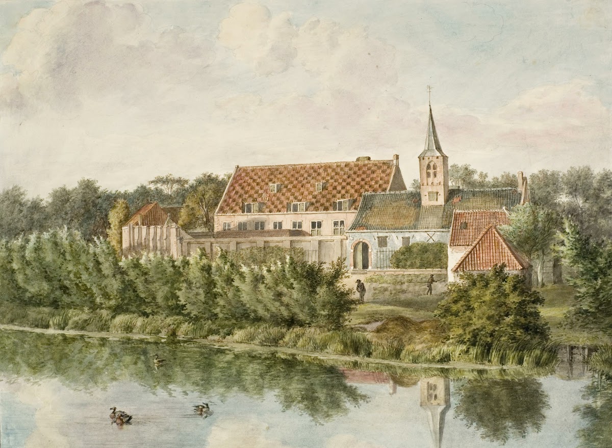 T Buyten Proveniershuis Te Haarlem Van De Hoogte Van De Wal Te Zien 1811
