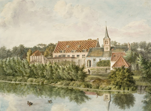 T Buyten Proveniershuis Te Haarlem Van De Hoogte Van De Wal Te Zien 1811