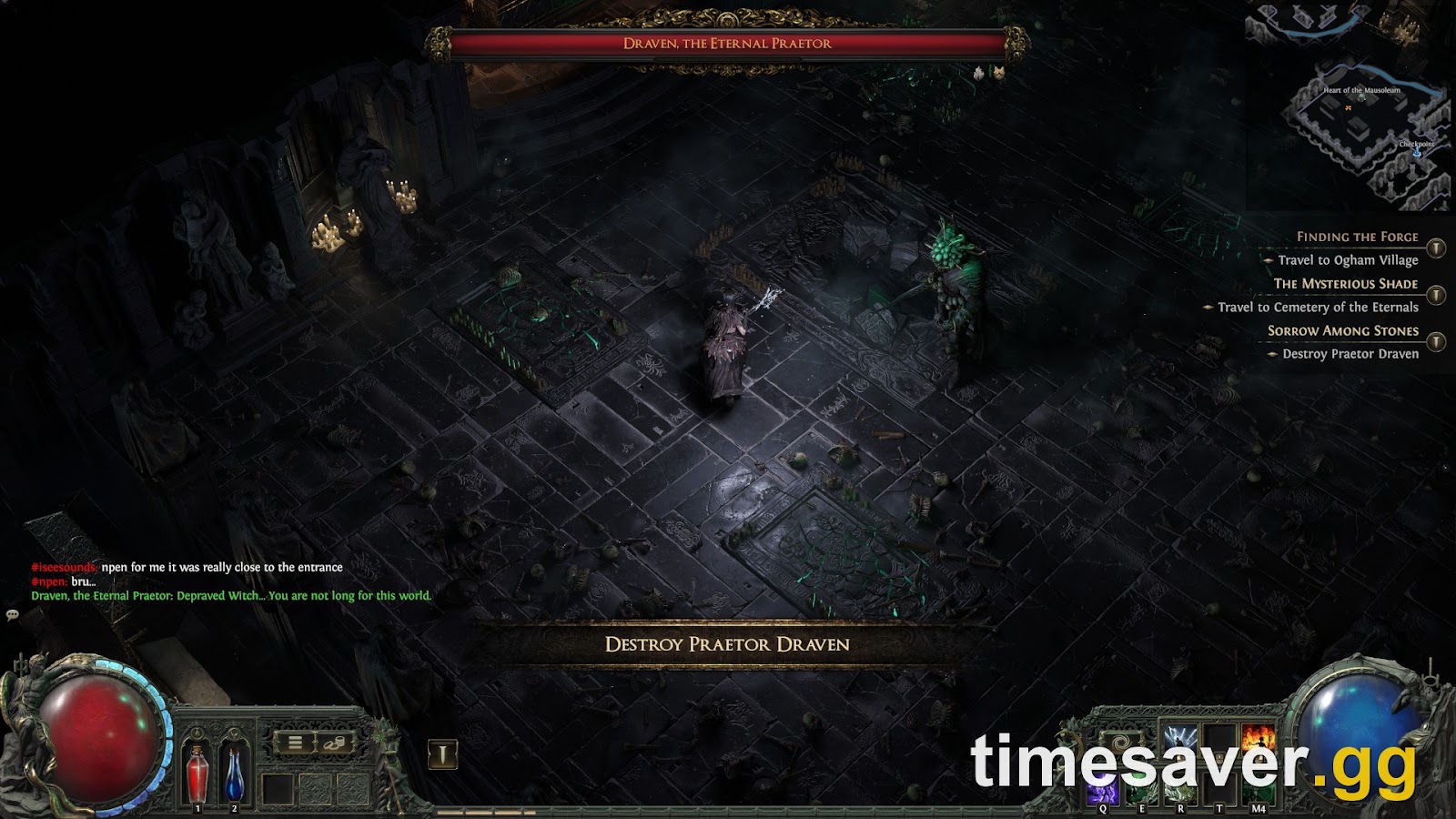 PoE2 boss encounter — the kind of boss carried forward into escalating Ritual waves