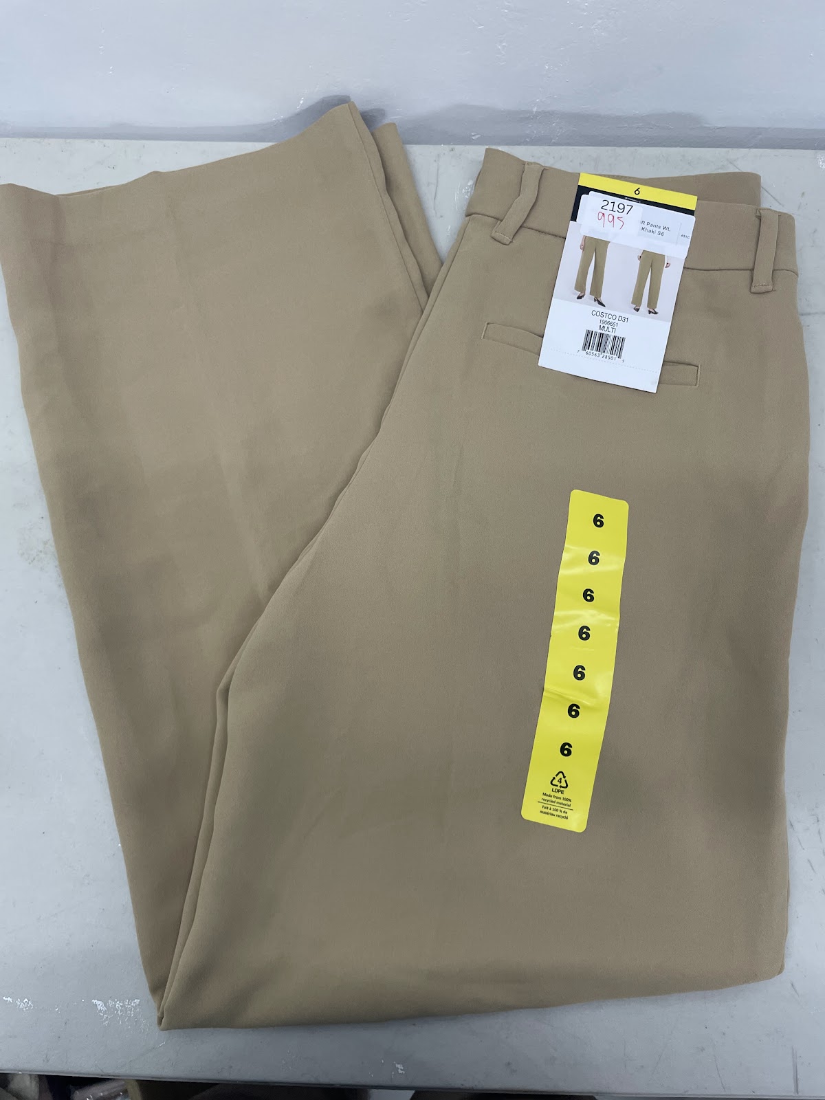 BR Pants WL Khaki S6 #2197