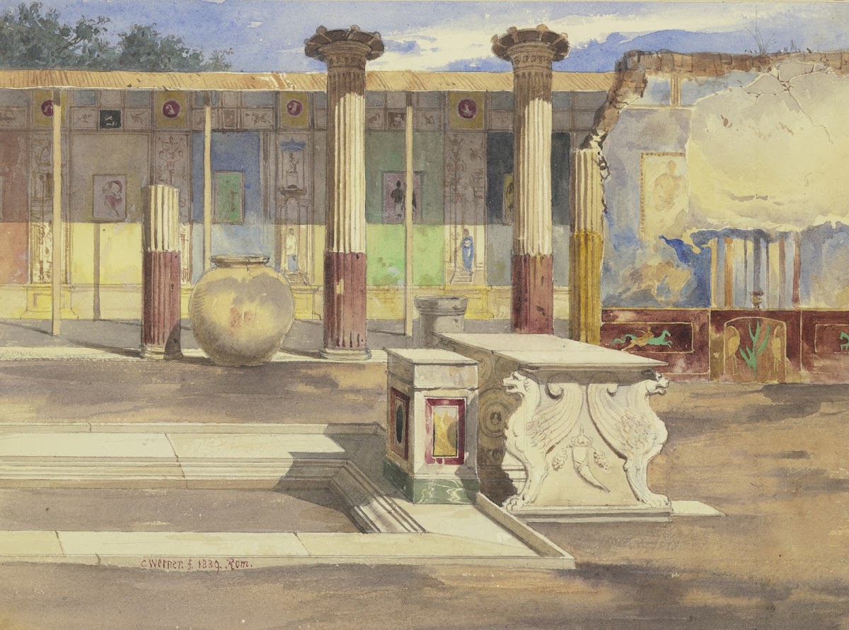 Die Casa de Meleagro in Pompeji 1839