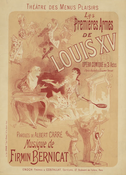 Théâtre des Menus Plaisirs Les premières armes de Louis XV Musique de Firmin Ber