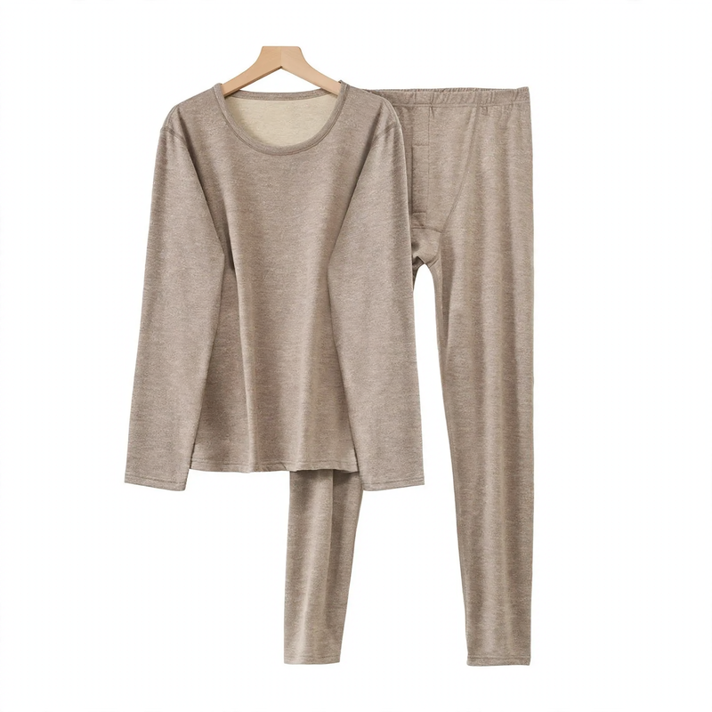 Thermal underwear set for couples, lined