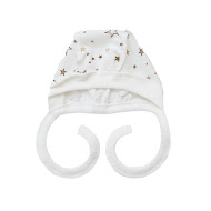 Hooded cap with ties Twins for newborns knit fabric 3-6 mon 5 pcs multicolor