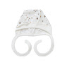 Cap with ties Twins for newborns knitwear 0-3 mon multicolor