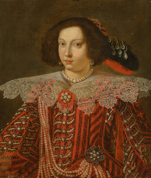 Portrait of Maria Caterina Farnese Duchess of Modena circa 1633