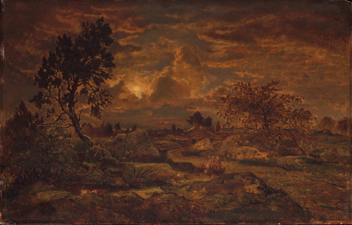 Sunset near Arbonne ca 186065