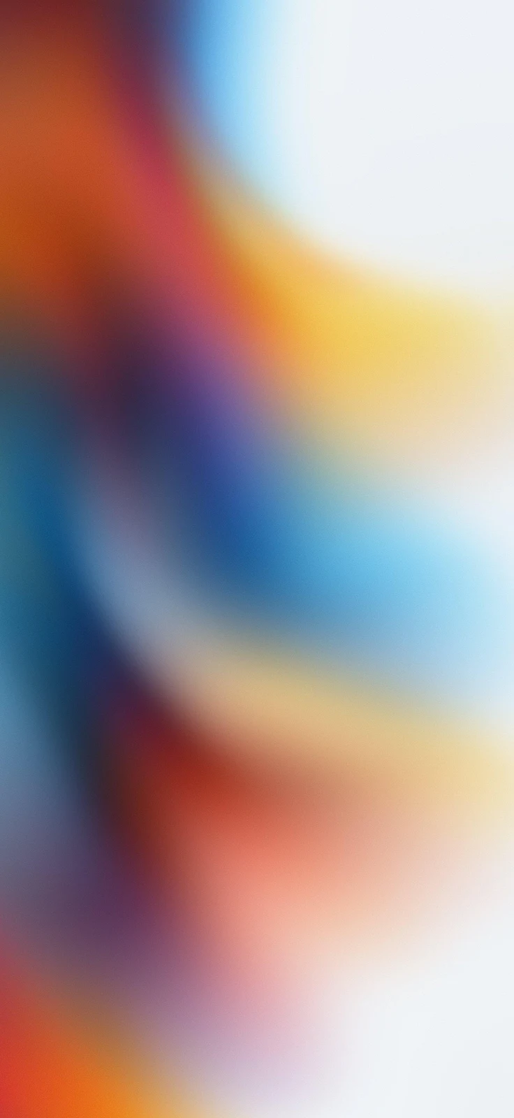Soft Blurred Color Waves - Abstract Digital Art 2K iPhone Wallpaper (1884x4096)