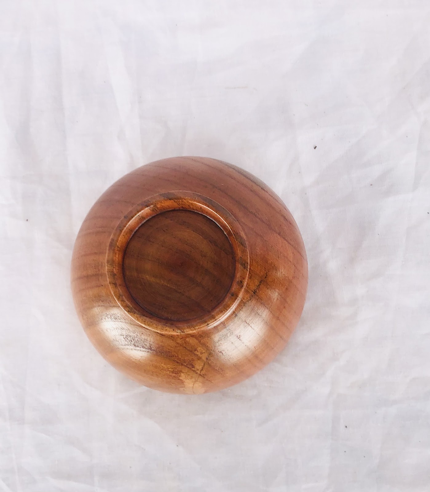 10cm Brown Wooden Bowl