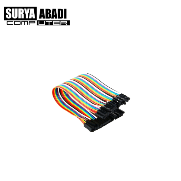 KABEL JUMPER DUPONT PELANGI 15CM F TO F HEADER