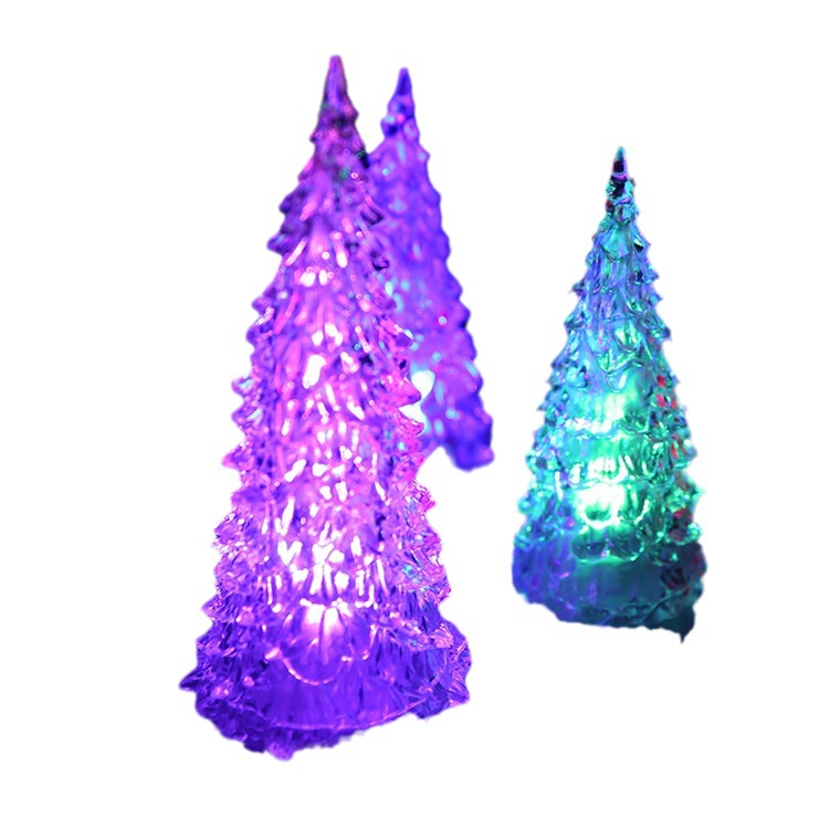 LED Acrylic Christmas Tree Night Light