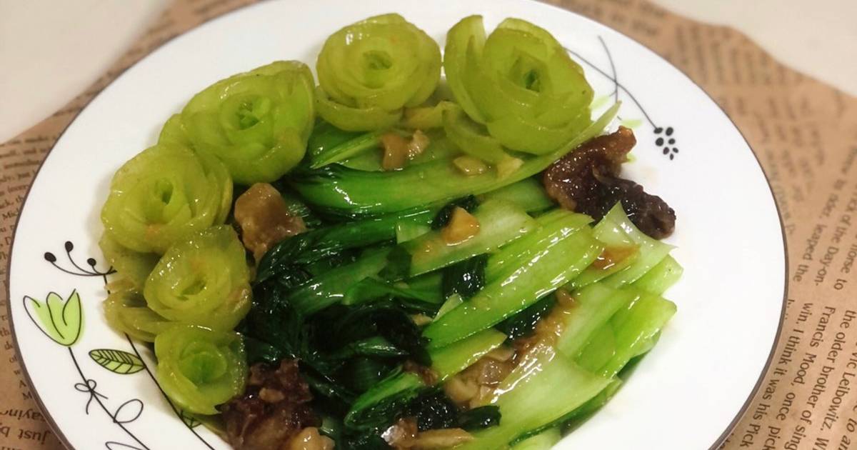 Cải thìa xào tỏi