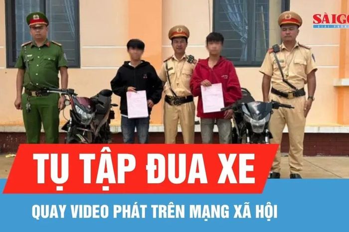 Tịch thu 2 xe máy trong vụ tụ tập đua xe, quay video phát trên mạng xã hội - Báo Sài Gòn Giải Phóng
