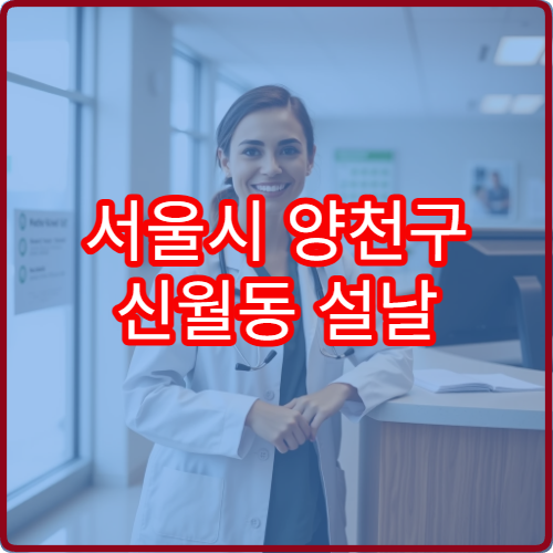 서울시 양천구 신월동 설날 명절 연휴 당직약국 신월로·목동신시가지 주변 야간 응급약 구매 가능 약국 정보