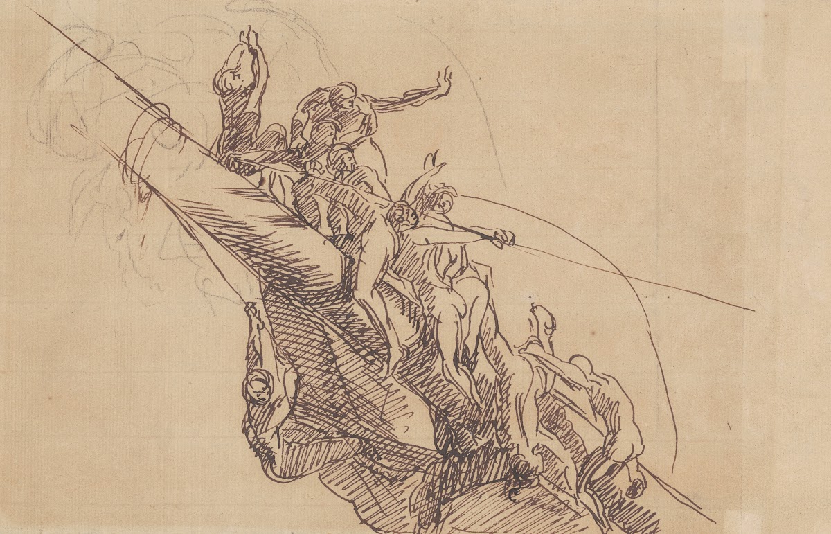 Study for The Defeat of the Floating Batteries at Gibraltar 1783 1786