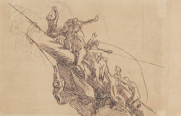 Study for The Defeat of the Floating Batteries at Gibraltar 1783 1786