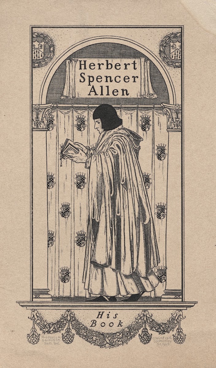 Herbert Spencer Allen His Book inscribed 1903