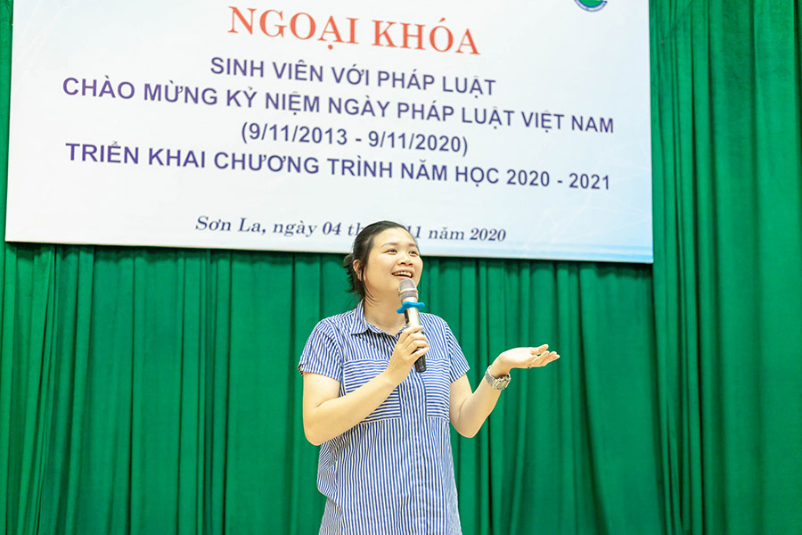 Hội sinh viên tổ chức chương trình ngoại khóa "Sinh viên với pháp luật chào mừng kỷ niệm ngày Pháp luật Việt Nam (09/11/2013 - 09/11/2020)