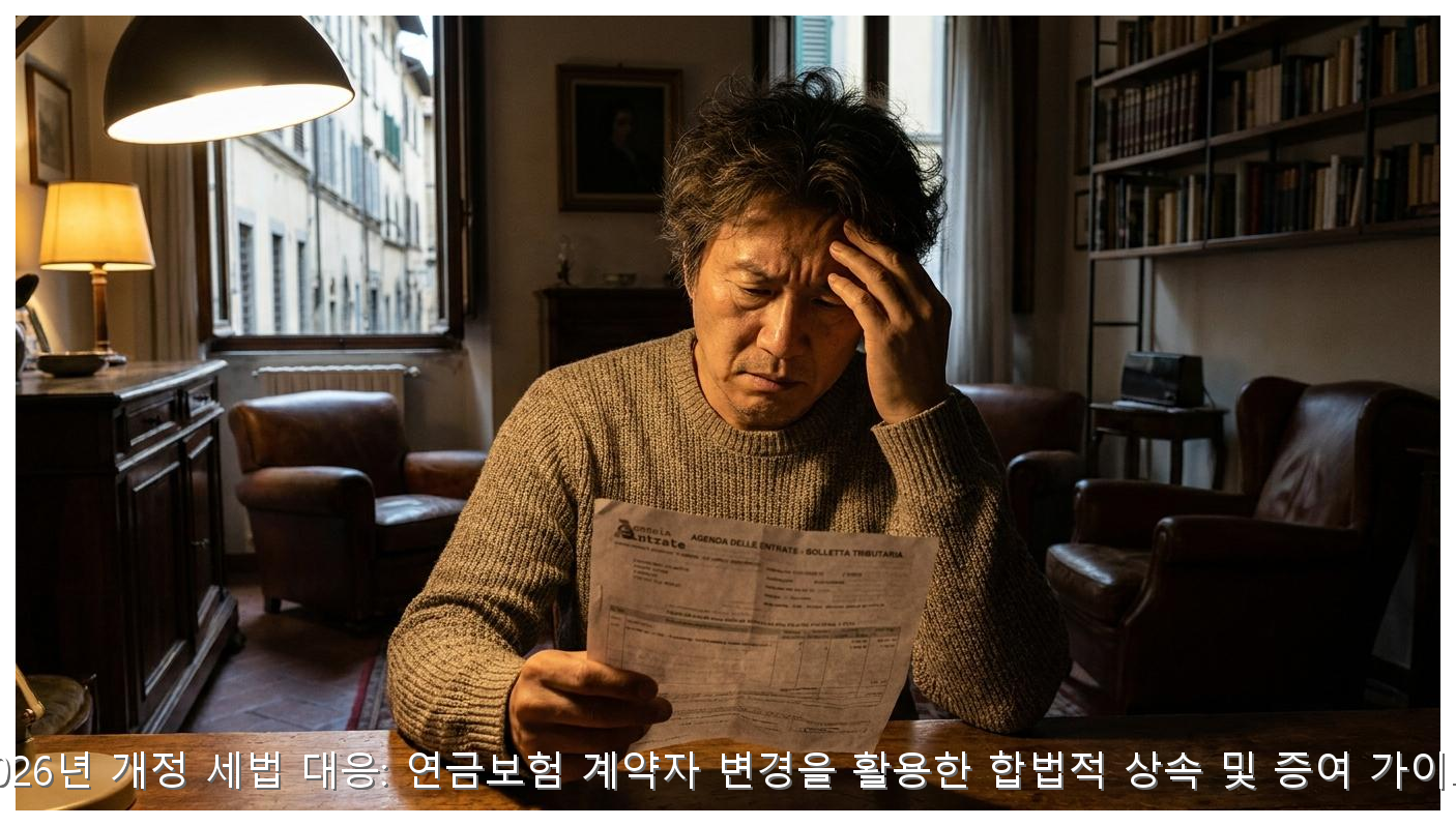 2026 연금보험 상속세 0원 전략 핵심 안내 및 분석 인포그래픽 (8)