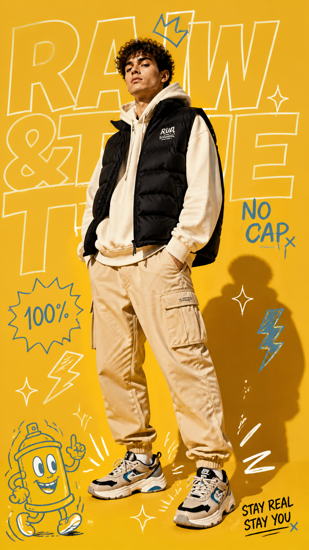 Sistema de collage gráfico streetwear A
