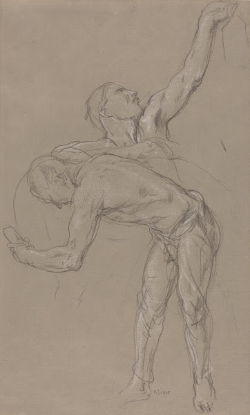Two Male Figures  Study for The Good Samaritan 1918