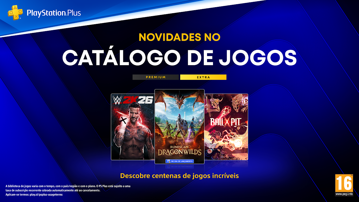 PlayStation Plus: Sony revela catálogo de setembro com WWE 2K26 e RuneScape