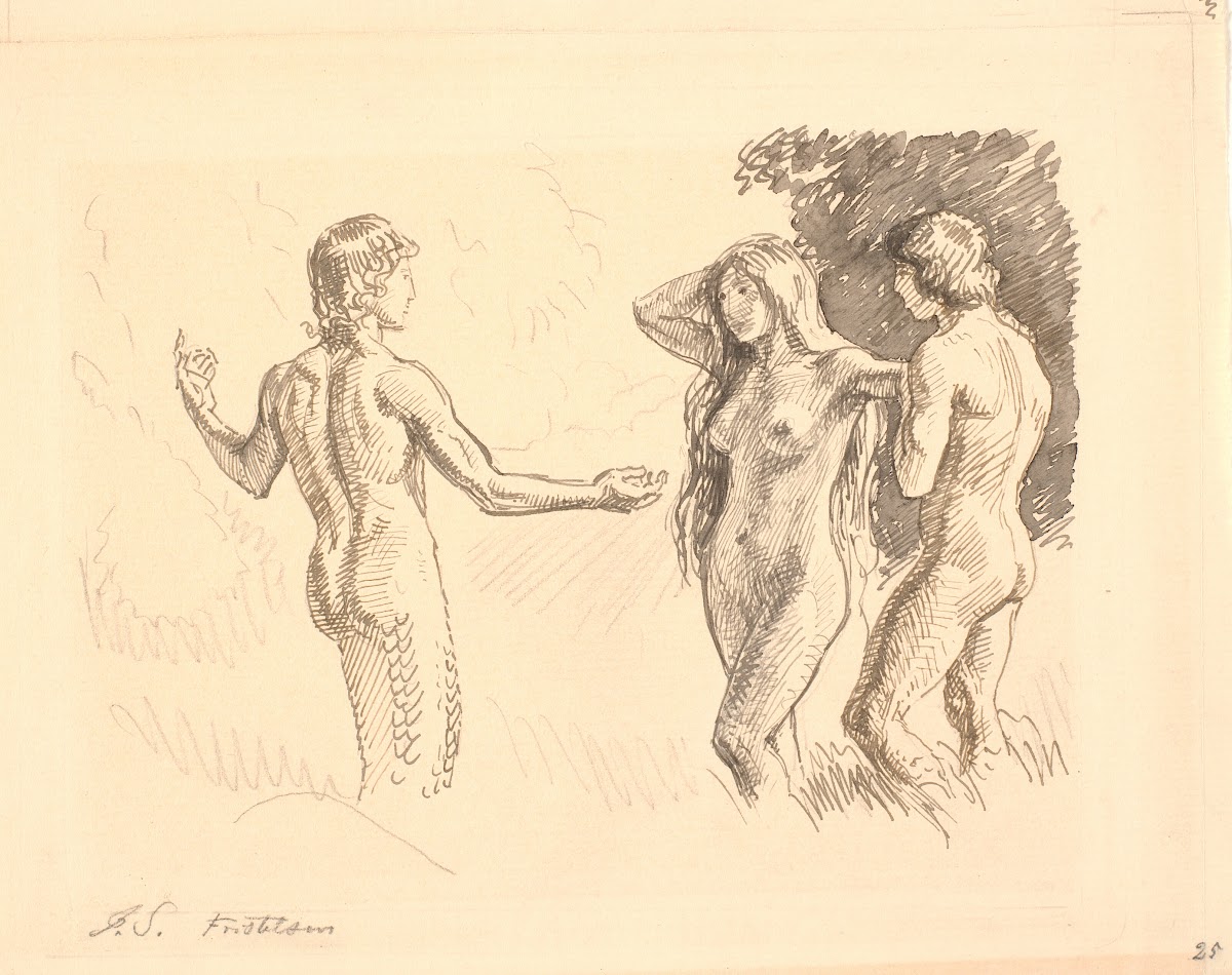 Adam og Eva fristes af slangen 1902   1903