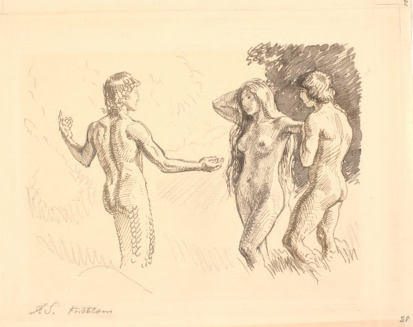 Adam og Eva fristes af slangen 1902   1903