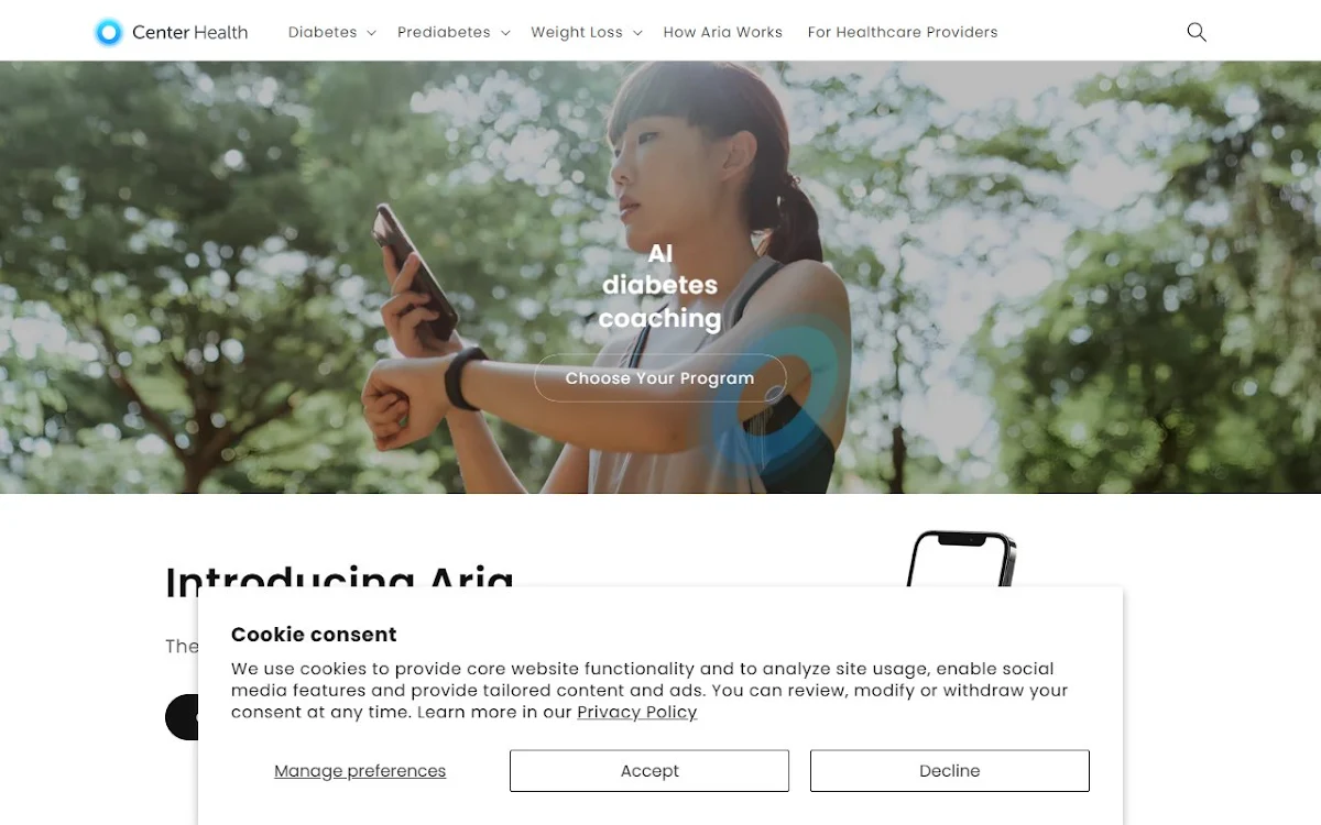 Captura de Center Health