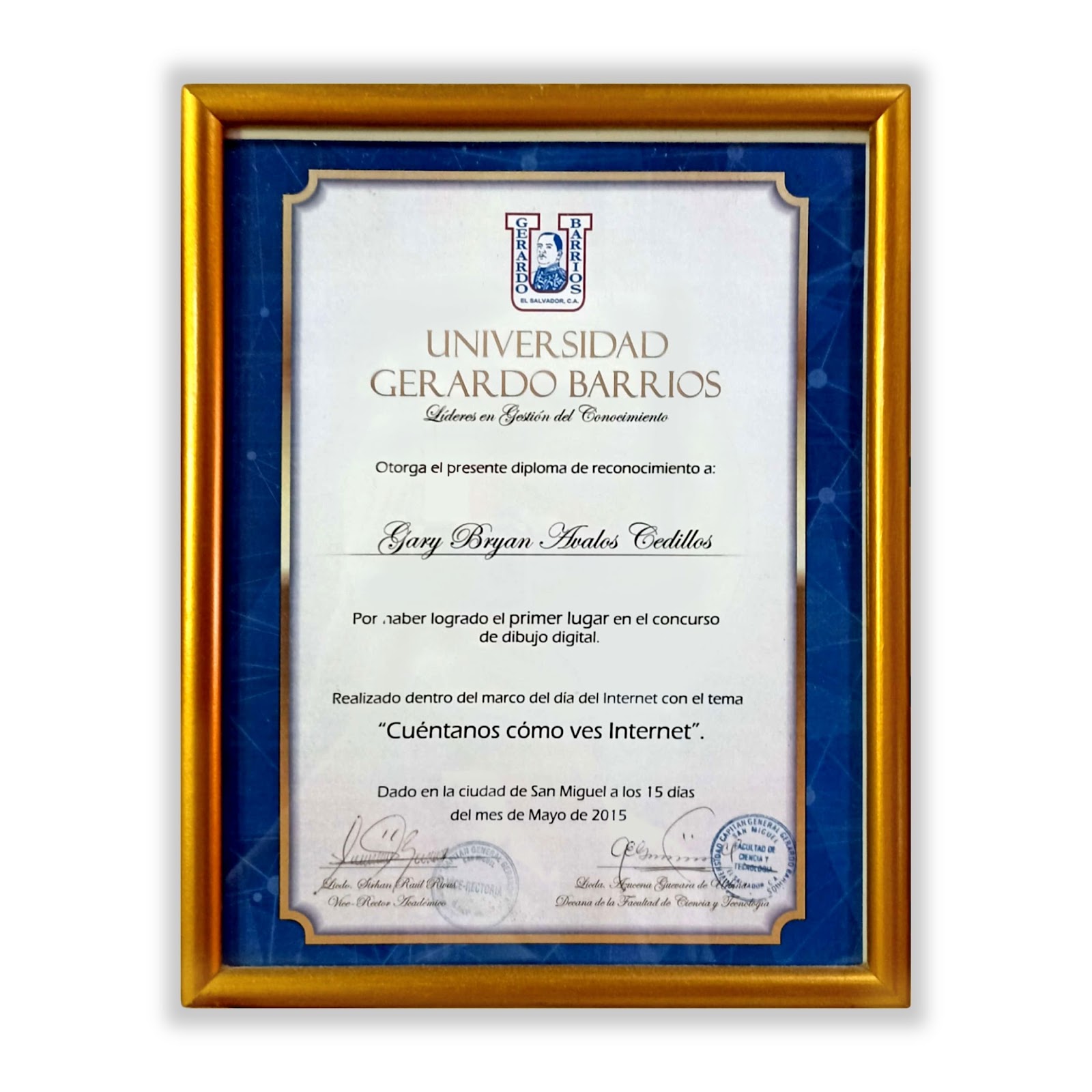 Placas de reconocimientos 8x12