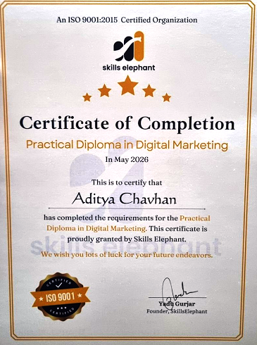 Practical Diploma in Digital Marketing Certificate
